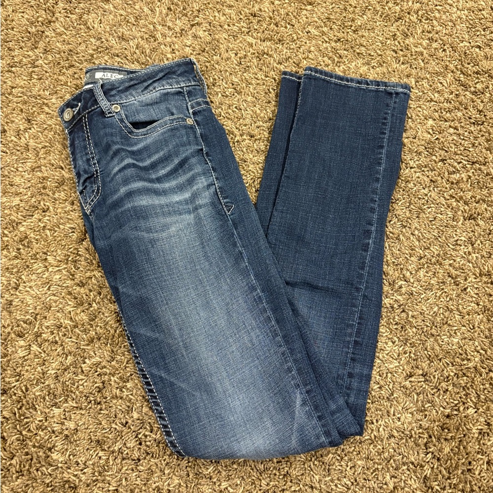BKE Blue Straight Jeans with Classic Indigo Wash